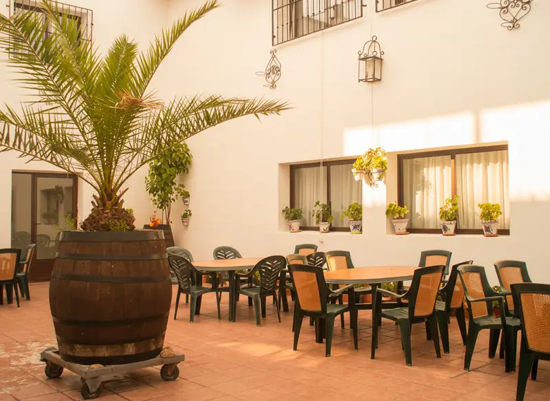Patio de Residencia de Salud Mental "Centro Vereda", en Argamasilla de Alba
