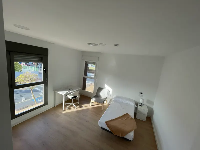 Bedroom of Alonso Quijano Community Mental Health Residence, in Ciudad Real