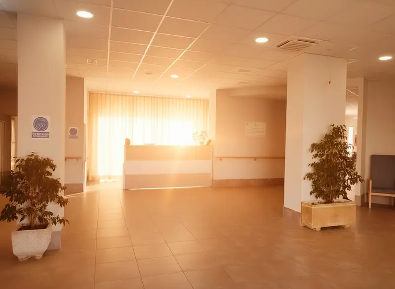 Entrance of Cuna del Mayo Care Home and Day Centre, in Pedro Muñoz