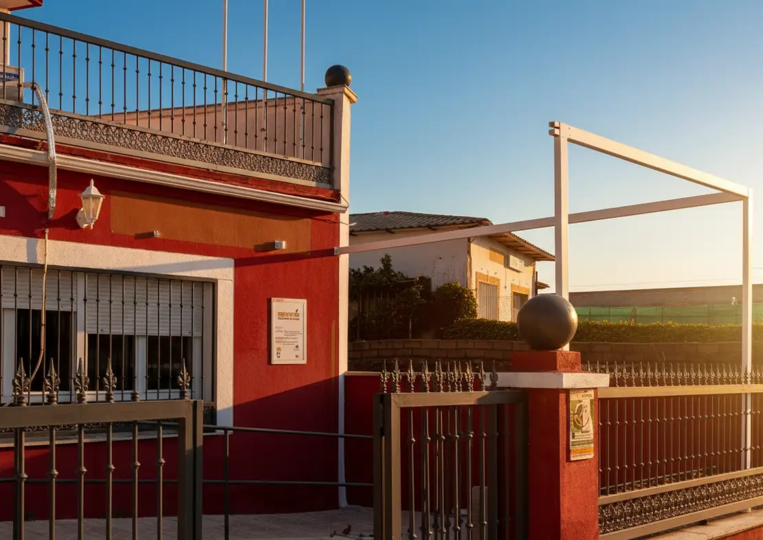 Fachada de Residencia y Centro de Día Nuestra Señora de la Asunción, en Ahigal
