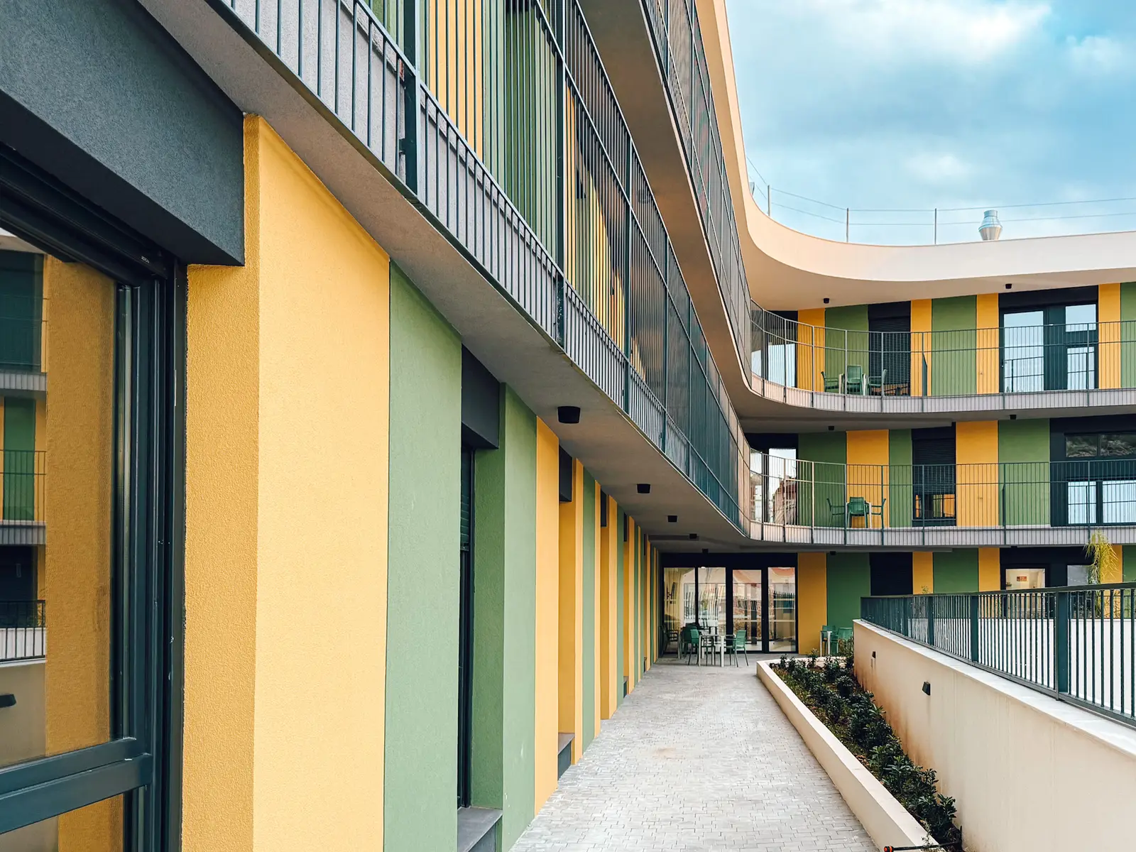 Façade of La Candelaria Care Home and Day Centre, in Elche de la Sierra