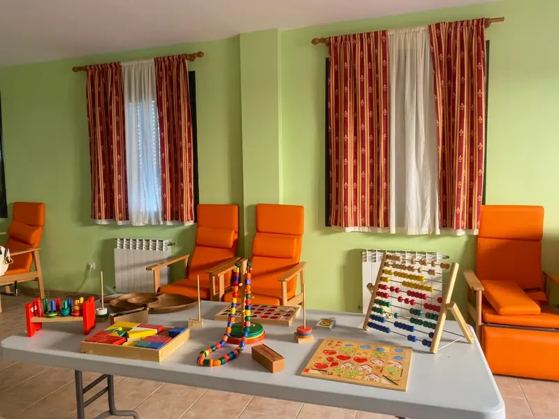 Sala de terapia ocupacional de Residencia de Mayores y Centro de Día Madroñera, en Madroñera