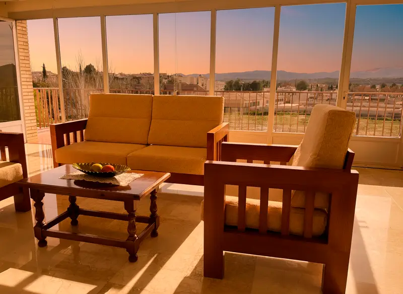 Lounge of Santísima y Vera Cruz Care Home, in Caravaca de la Cruz