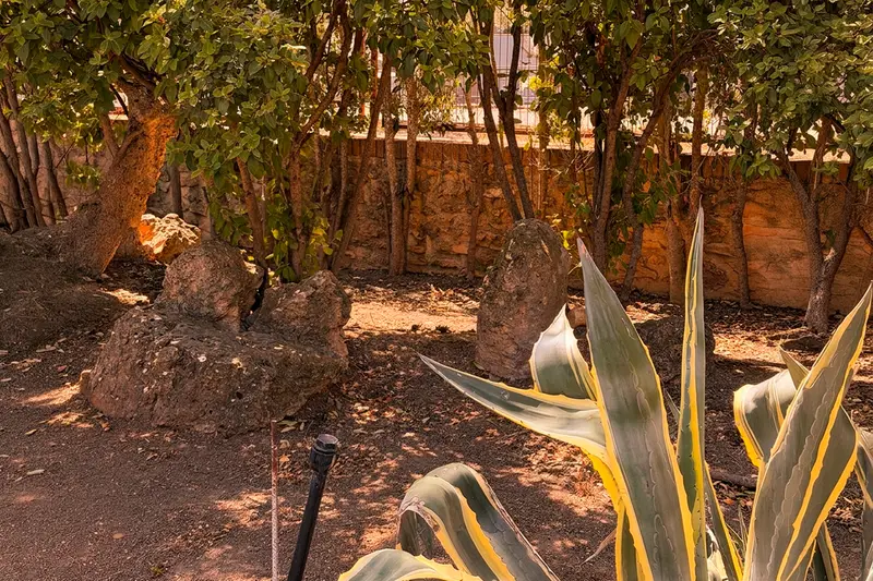 Garden of Virgen de la Blanca Care Home and Day Centre, in Torralba de Calatrava