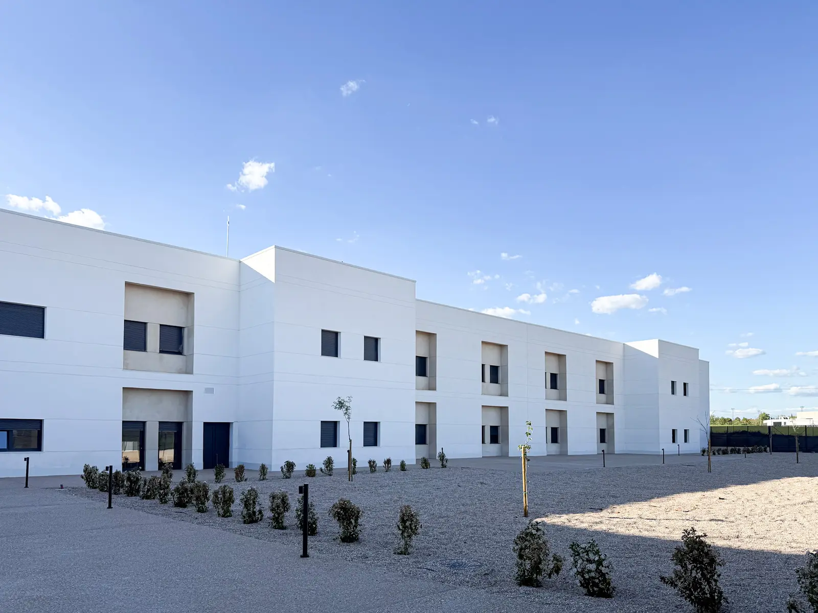 Façade of Virgen de la Loma Care Home, in Campillo de Altobuey