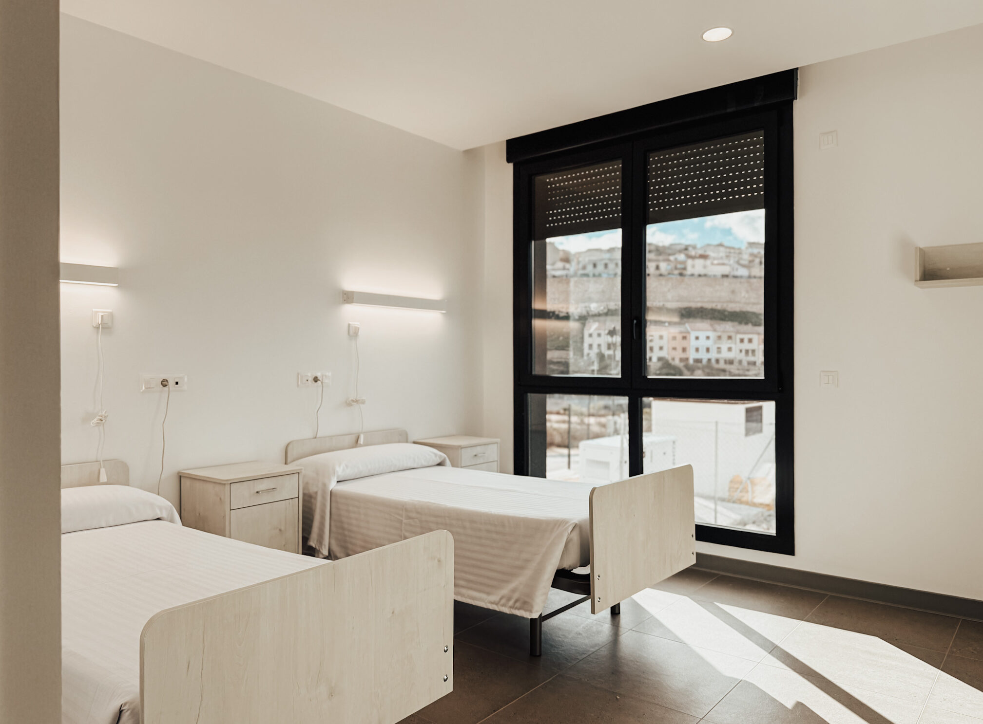 habitación de la residencia de mayores y Centro de Día Chinchilla de MonteAragón