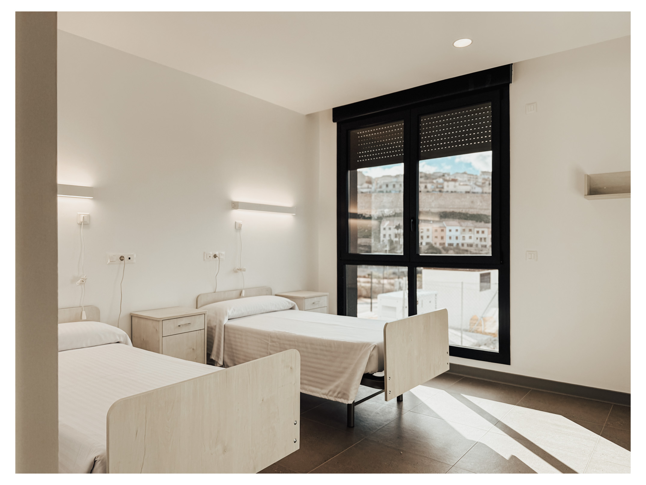 habitación de la residencia de mayores y Centro de Día Chinchilla de MonteAragón